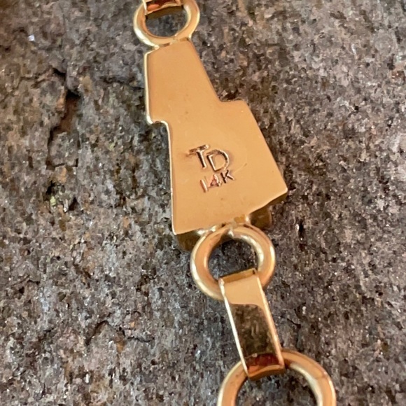 Vintage Navajo Tom David 14K Inlay Necklace and Earrings Native American - Picture 7 of 16